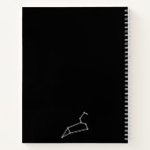 Leo Constellation & Zodiac-Symbol Notizblock (Rückseite)