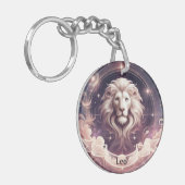Leo Cosmic Celestial Zodiac Schlüsselanhänger (Vorderseite links)