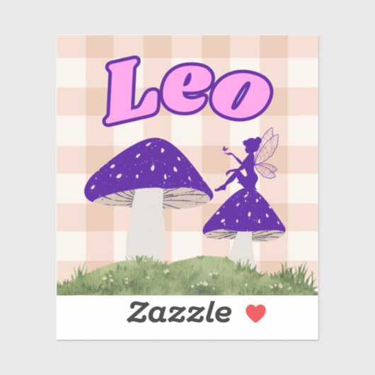 Leo Cotattcore Aesthetic Fairy Mushroom Art Aufkleber (Blatt)