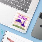 Leo Cotattcore Aesthetic Fairy Mushroom Art Aufkleber (Laptop mit iPhone)