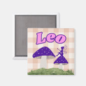 Leo Cotattcore Aesthetic Fairy Mushroom Art Magnet (Vorderseite/Rückseite)