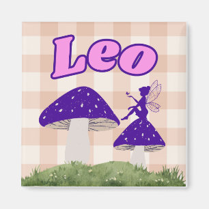 Leo Cotattcore Aesthetic Fairy Mushroom Art Magnet