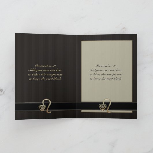 Leo Custom Zodiac Sign Card Karte (Innenseite)