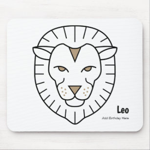 Leo, das goldene goldene Sternzeichen Mousepad