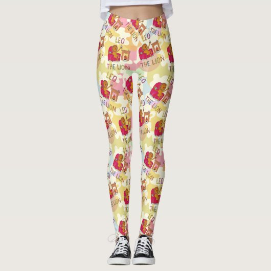 Leo das Lion-Sternzeichen Leggings (Vorderseite)