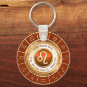 LEO - Das Lion Zodiac-Zeichen Schlüsselanhänger (Vorderseite)