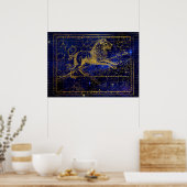 Leo das Löwengestempelposter Poster (Küche)