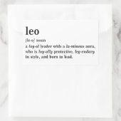 Leo Definition Ästhetik Astrologie Geschenk Rechteckiger Aufkleber (Tasche)