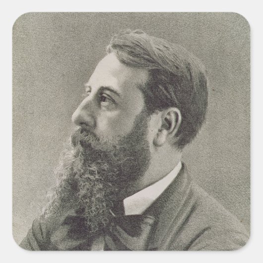 Leo Delibes Quadratischer Aufkleber (Vorderseite)