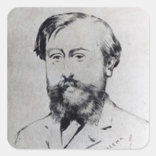 Leo Delibes Quadratischer Aufkleber