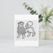 Leo (der Löwe) eine Abbildung aus dem "Poeticon Postkarte (Stehend Vorderseite)