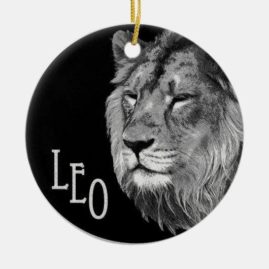Leo der Löwe Keramikornament (Vorne)