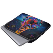 Leo der Löwenschläfer Laptopschutzhülle (Vorne Knopf)