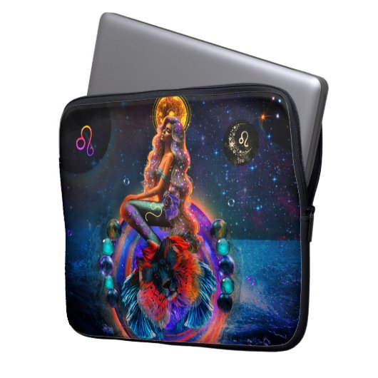 Leo der Löwenschläfer Laptopschutzhülle (Vorderseite Links)