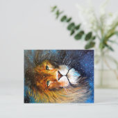 Leo, der Löwenstar. Postkarte (Stehend Vorderseite)