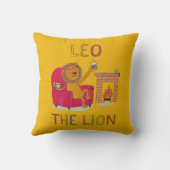 Leo, der niedliche Löwe aus dem Löwenzwerg Kissen (Rückseite)