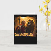 Leo Design 2025 Karte (Gelbe Blume)