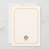 Leo die LöwenGeburtstagspartei Einladung (Rückseite)