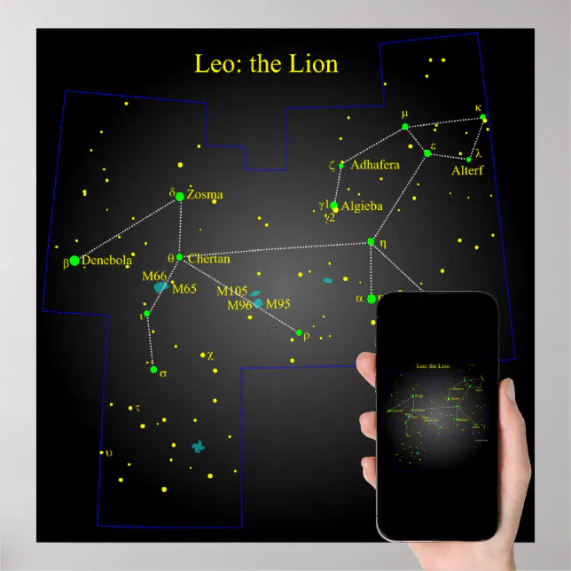 Leo Die Löwenkonstellation Poster Zazzle.de
