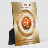 LEO - Die Zodiaka-Zeichen-Persönlichkeit der Löwen Fotoplatte (Seite)