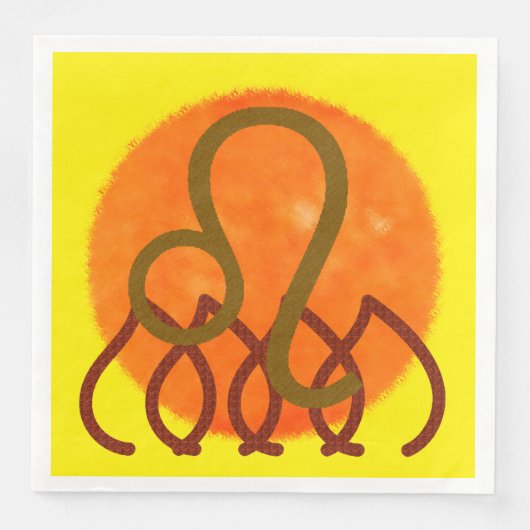 Leo-Dinner-Serviette Serviette (Vorderseite)