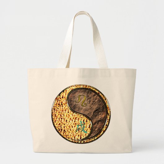 Leo & Earth Dog Jumbo Stoffbeutel (Vorne)