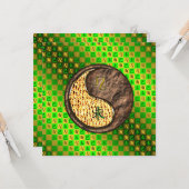 Leo & Earth Goat Karte (Vorderseite/Rückseite Beispiel)