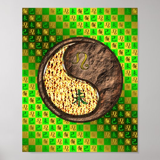Leo & Earth Goat Poster (Vorne)
