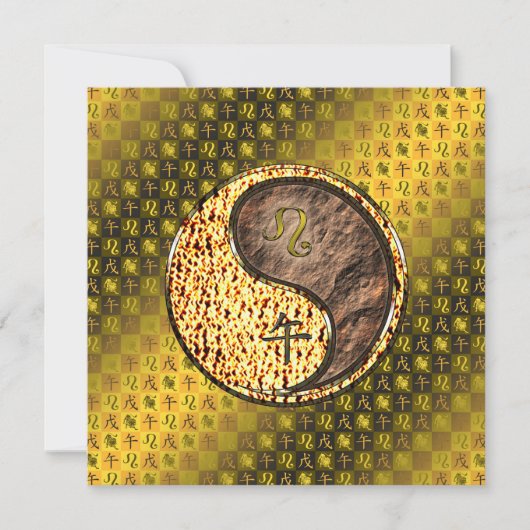 Leo & Earth Horse Karte (Vorderseite)