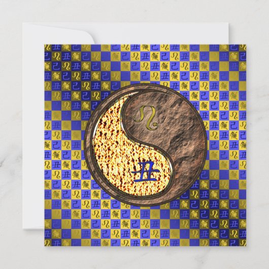 Leo & Earth Ox Karte (Vorderseite)