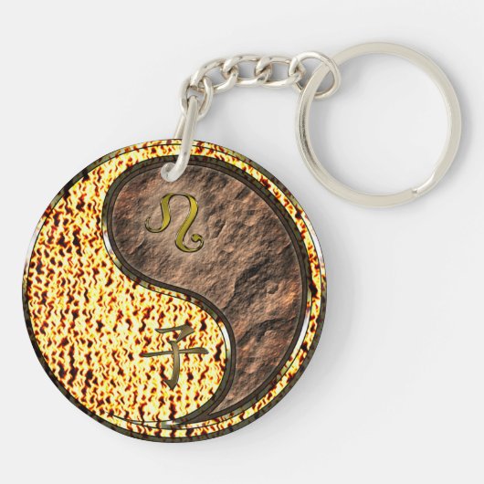 Leo & Earth Rat Schlüsselanhänger (Rückseite)