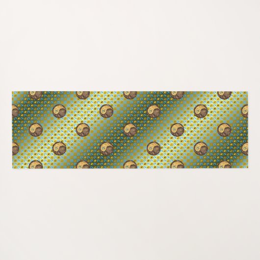 Leo & Earth Snake Yogamatte (Rückseite (Horizontal))