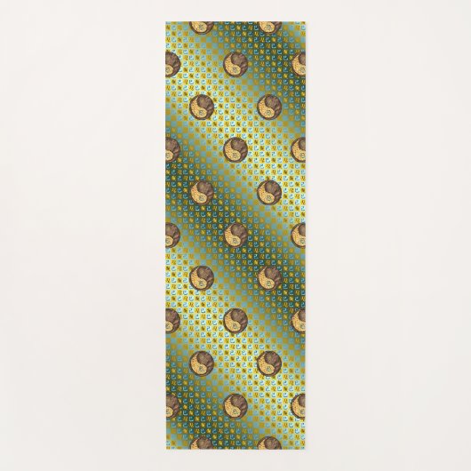 Leo & Earth Snake Yogamatte (Vorderseite)