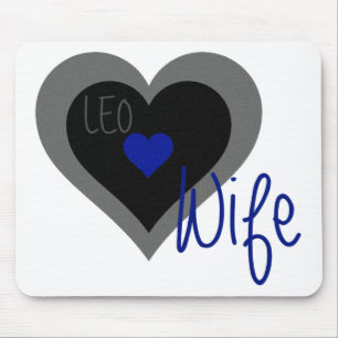 LEO Ehefrau Heart Mousepad