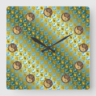 Leo & Erdlange Quadratische Wanduhr