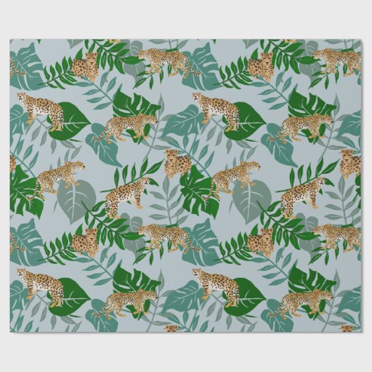 Leo Exotic Dschungel Geschenkpapier (Flach)