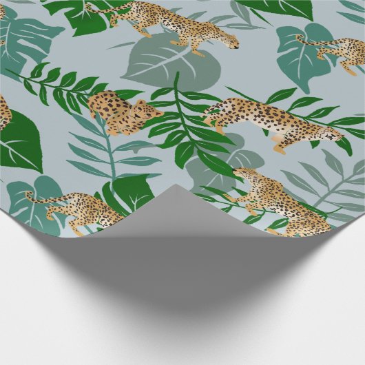 Leo Exotic Dschungel Geschenkpapier (Ecke)