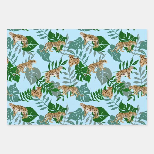 Leo Exotic Dschungel Geschenkpapier Set (Vorderseite 3)