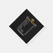 Leo Facts Zodiac Sign Horoskop Astrologie Geschenk Serviette (Ecke)