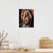 Leo Female Astrologisches Poster (Küche)