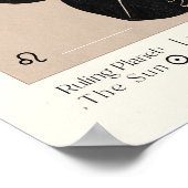 Leo Feminine Zodiac Poster (Ecke)