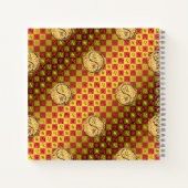Leo & Feuer Tiger Notizblock (Rückseite)