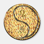 Leo & Feuerdrache Magnet (Vorne)