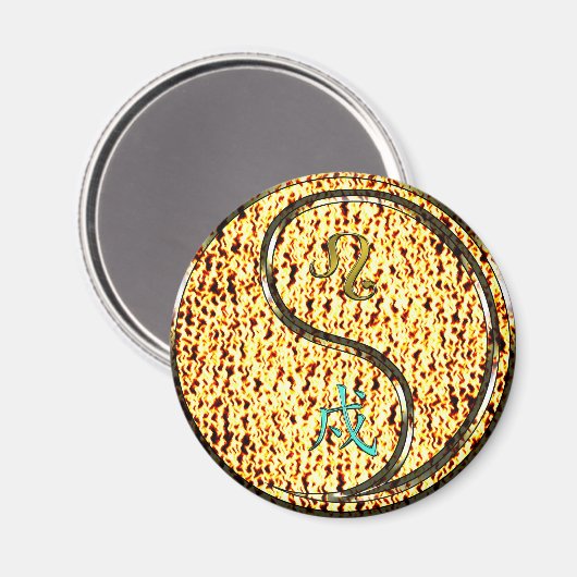 Leo & Feuerhund Magnet (Vorderseite/Rückseite)