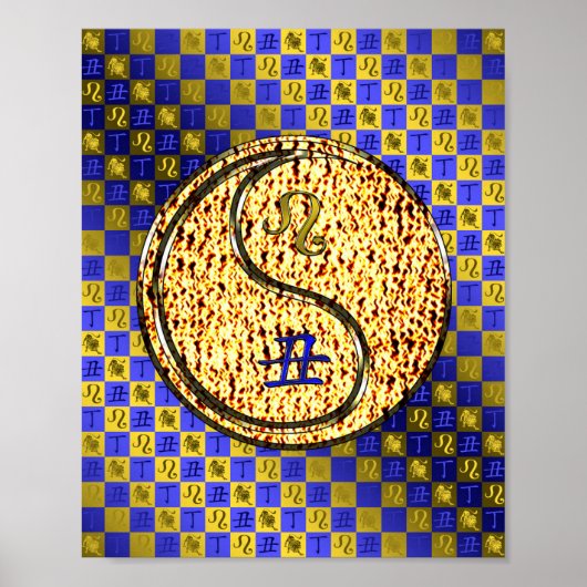 Leo & Fire Ox Poster (Vorne)