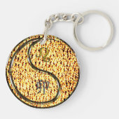 Leo & Fire Rabbit Schlüsselanhänger (Rückseite)