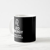 Leo Fire Sign Coffee Cup Kaffeetasse (Vorderseite Links)