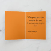 Leo Fire Sign Lion Personalisiert Geburtstag Karte (Innenseite)