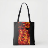 Leo Fire Sign Zodiac Tasche (Vorderseite)