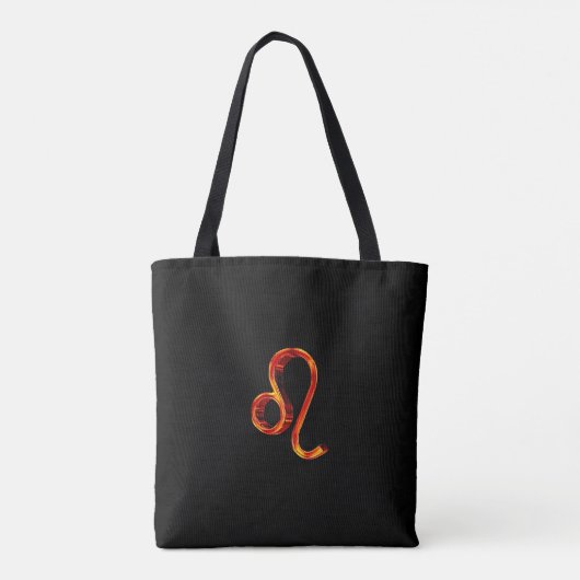 Leo Fire Sign Zodiac Tasche (Rückseite)